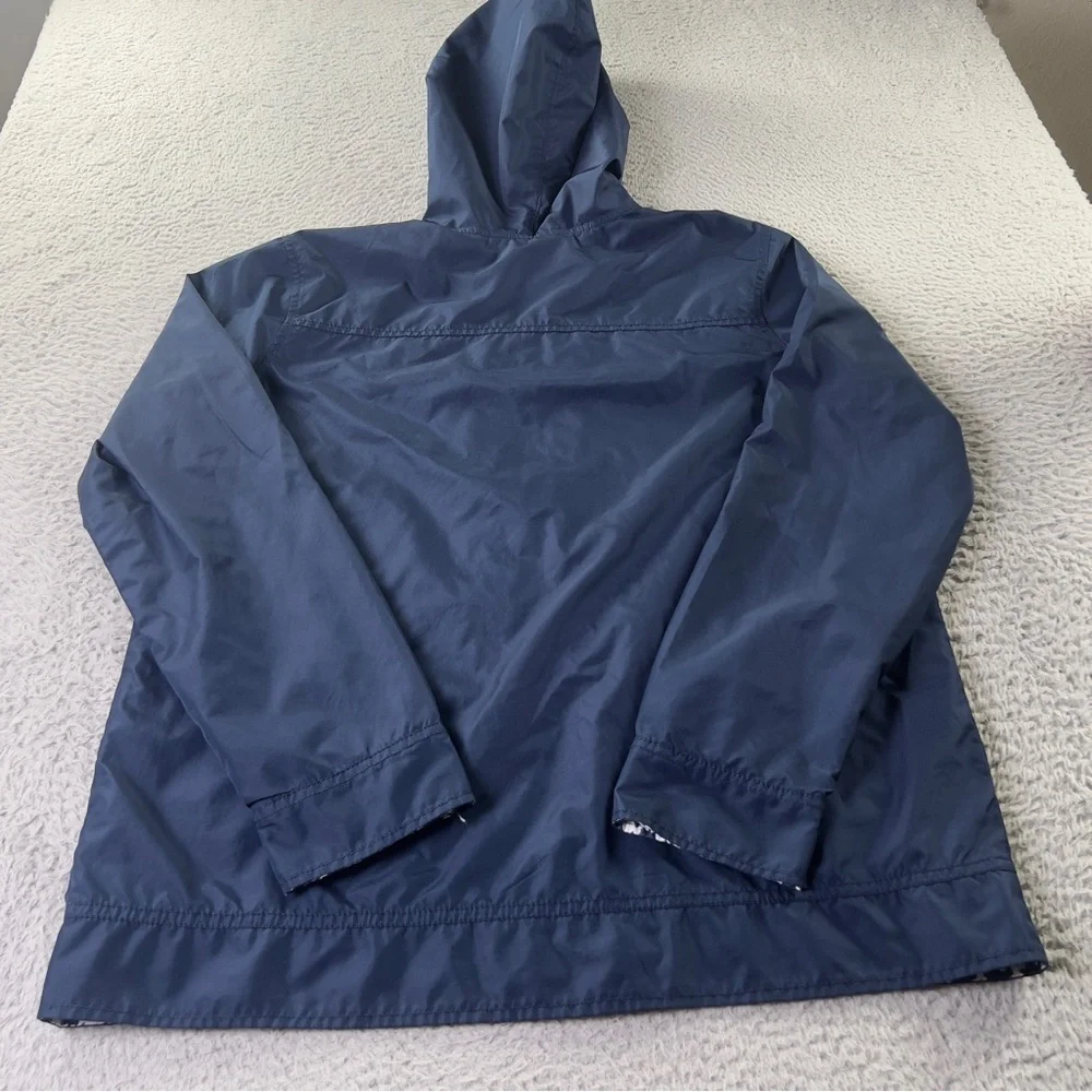 Walt Disney World Windbreaker Jacket Womens Large Blue Mickey Hooded Full Zip - Picture 3 of 11